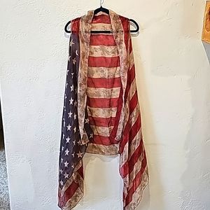 American Flag Duster One Size